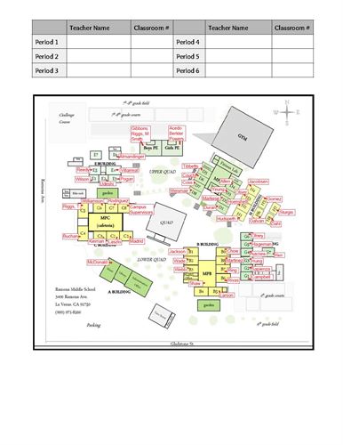 back to school night map