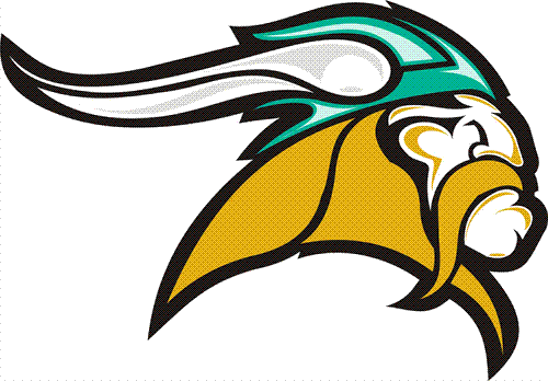 Vikings icon - Viking helmet and flowing mustache
